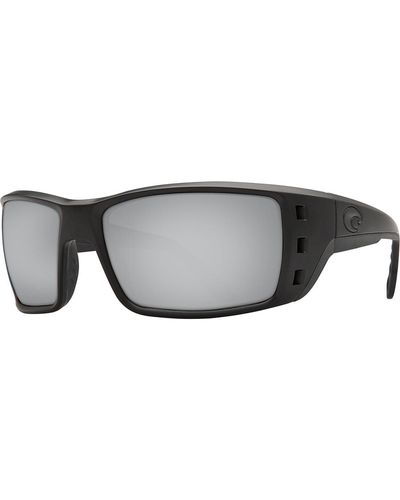 Costa Permit 580G Polarized Sunglasses Blackout/ Mirror - Gray