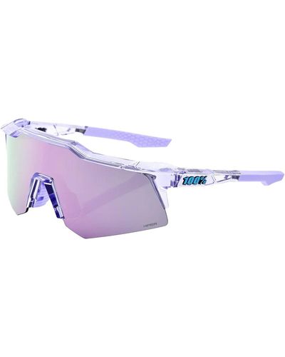 100% Speedcraft Xs Sunglasses Polished Translucent - Purple