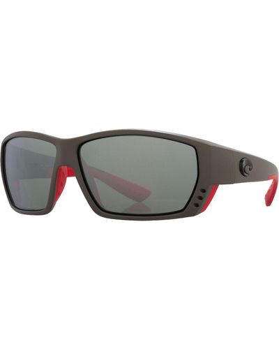 Costa Tuna Alley 580G Polarized Sunglasses Race Frame/ Mirror - Gray