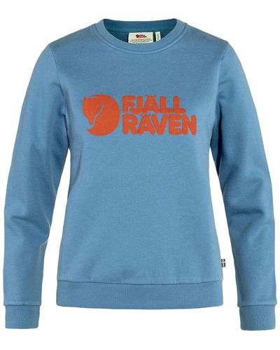 Fjallraven Logo Sweater - Blue
