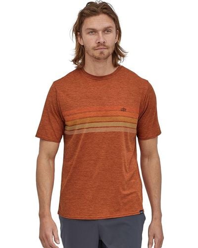 Patagonia Capilene Cool Daily Graphic Short-Sleeve Shirt - Brown