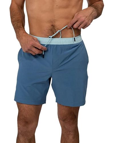Chubbies Compression Lined Sport 7in Short - Blue