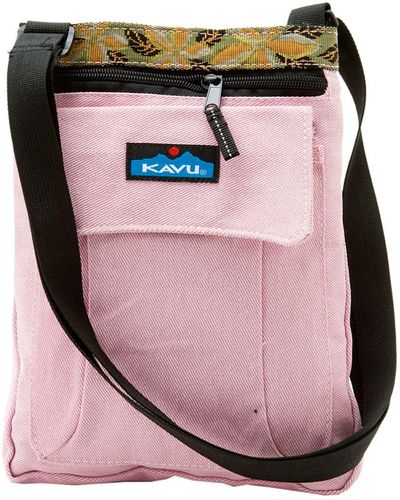 Kavu Keeper Cross Body Bag - Pink