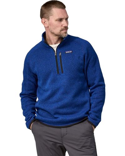 Patagonia Better Sweater 1/4-Zip Fleece Jacket - Blue