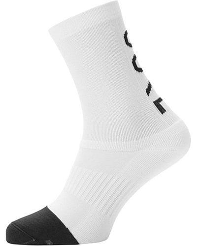 Gore Wear C3 Mid Brand Sock - White