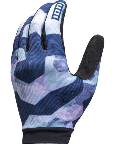 Ion Scrub Long Finger Glove Dark - Blue