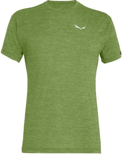 Salewa Puez Melange Dry Short-Sleeve Shirt - Green