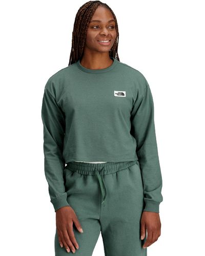 The North Face Heritage Patch Long-Sleeve T-Shirt - Green