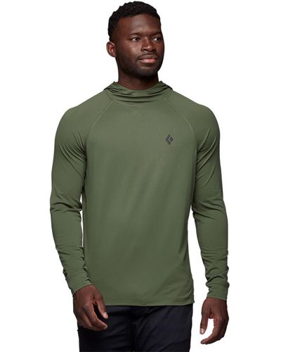 Black Diamond Alpenglow Hooded Shirt - Green