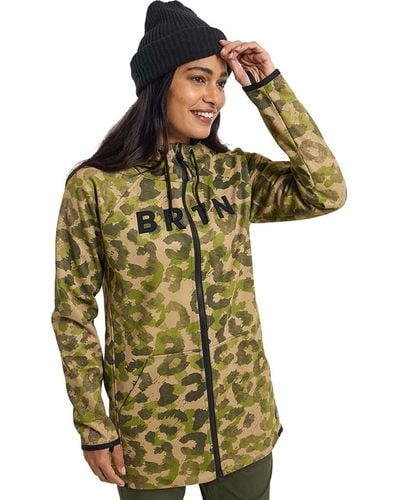 Burton Crown Weatherproof Long Full-Zip Fleece Jacket - Green