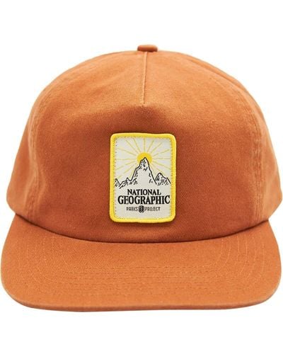 Parks Project National Geographic X Peaks Patch Hat - Orange