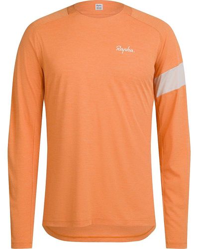 Rapha Trail Technical Long-Sleeve T-Shirt - Orange