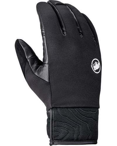 Black Mammut Gloves for Men | Lyst