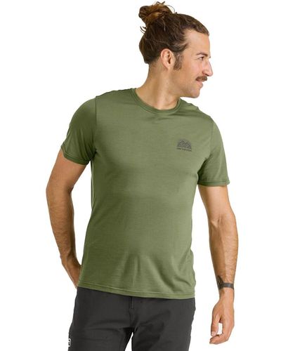 Ortovox 120 Cool Tec Mtn Stripe Shirt - Green