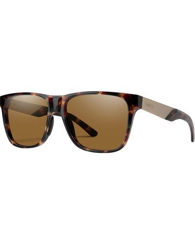 Smith Lowdown Steel Chromapop Polarized Sunglasses Dark Tortoise Frame/ Polarized - Brown