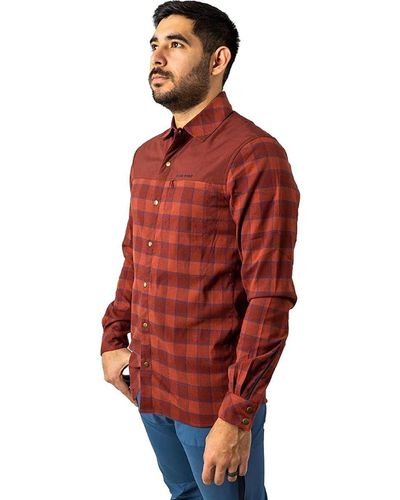 Club Ride Maholo Long Sleeve Flannel - Red