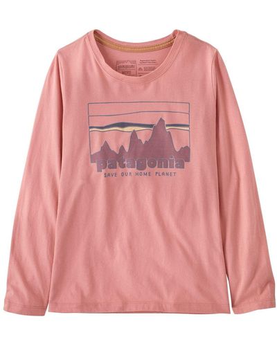 Patagonia Regenerative Organic Cotton Long-Sleeve T-Shirt - Pink