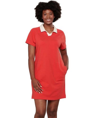 Toad&Co Yerba Rugby Dress - Red