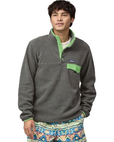 Patagonia Lightweight Synchilla Snap-t Fleece Pullover - Gray