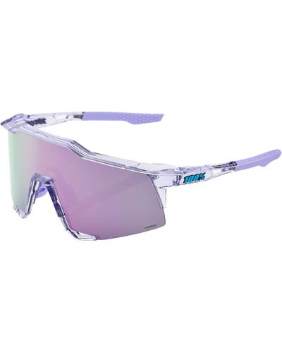 100% Speedcraft Sunglasses Polished Translucent - Purple
