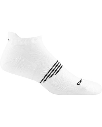 Darn Tough Element No-Show Tab Lightweight Cushion Sock - White