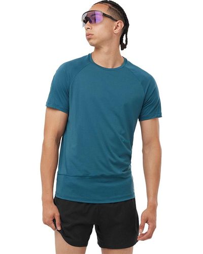 Salomon Cross Run Graphic T-shirt - Blue