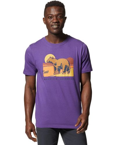 Mountain Hardwear Mhw 1993 Bear Short-Sleeve T-Shirt - Purple