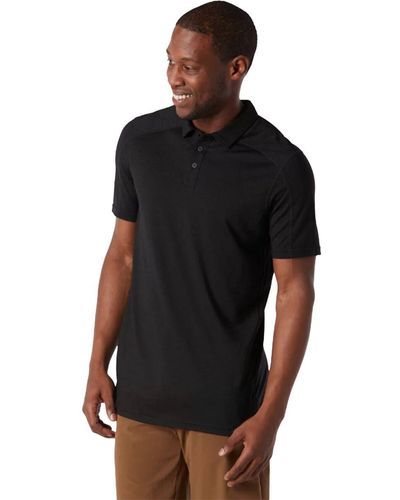 Smartwool Short-Sleeve Polo Shirt - Black