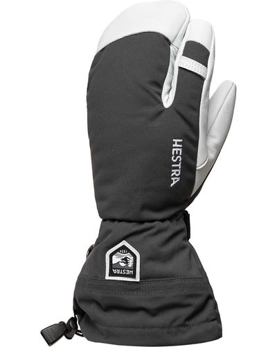 Hestra Army Leather Heli 3-Finger Glove - Gray