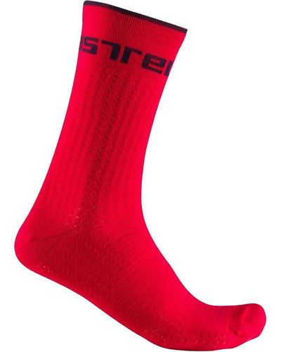 Castelli Distanza 20 Sock Pompeian - Red