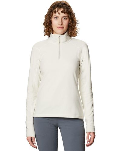 Mountain Hardwear Microchill 2.0 Zip T Fleece Jacket - White