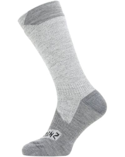 SealSkinz Waterproof All Weather Mid Length Sock - Gray
