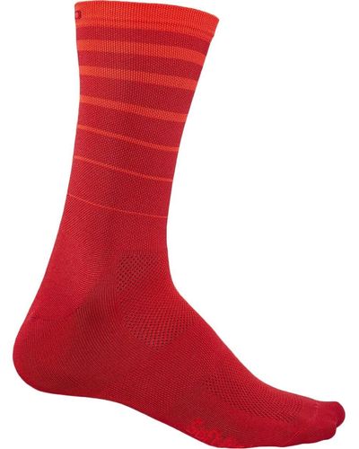 Giro Comp Racer High Rise Sock 6 String - Red