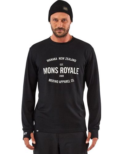Mons Royale Yotei Long-Sleeve Top - Black