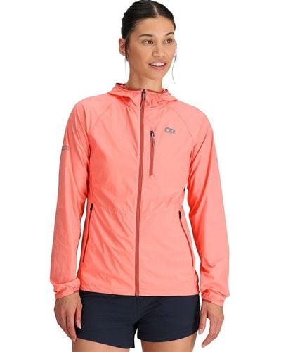 Outdoor Research Shadow Wind Hooded Jacket - Pink