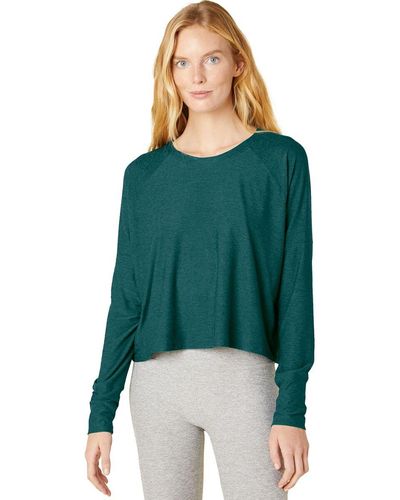 Beyond Yoga Featherweight Daydreamer Pullover - Green
