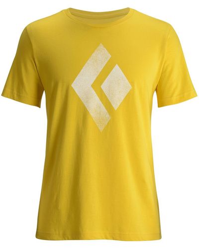 Black Diamond Diamond Chalked Up T-Shirt - Yellow
