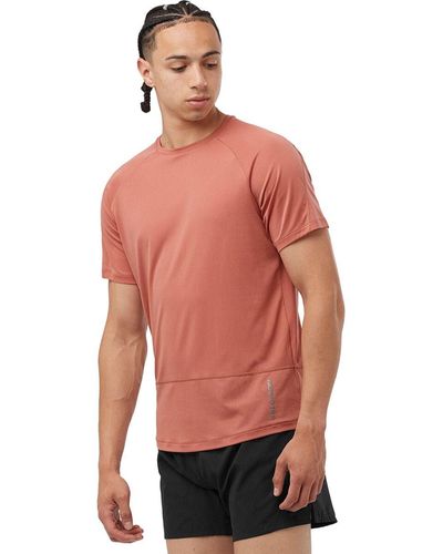 Salomon Cross Run Short-Sleeve T-Shirt - Red