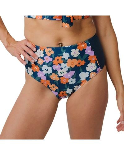 Nani Swimwear Zip Pocket Bikini Bottom - Blue