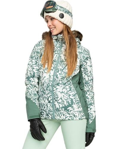 Roxy Jet Ski Premium Snow Jacket - Green