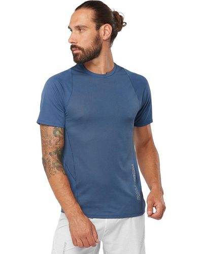 Salomon Sense Aero Short-Sleeve T-Shirt - Blue