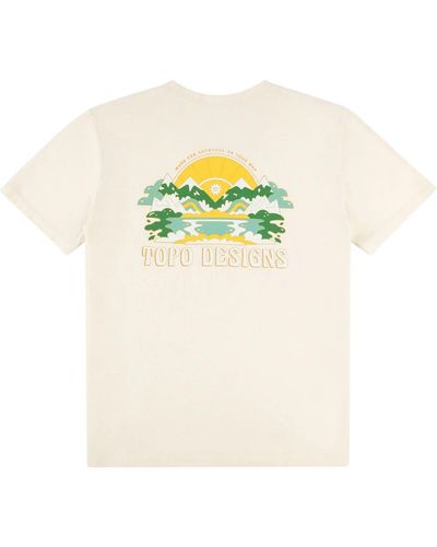 Topo Peaks & Valleys T-shirt - Yellow