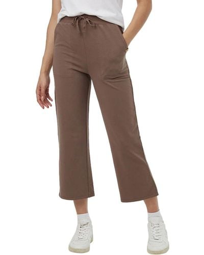 Tentree French Terry Wide Leg Sweatpant - Brown