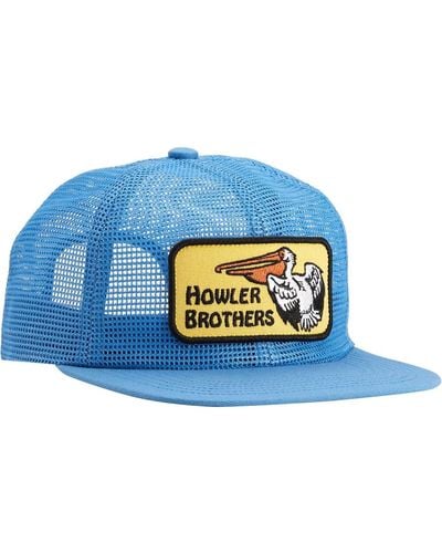 Howler Brothers Pelican Badge Feedstore Unstructured Snapback Hat - Blue