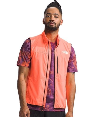 The North Face Higher Run Wind Vest - Red
