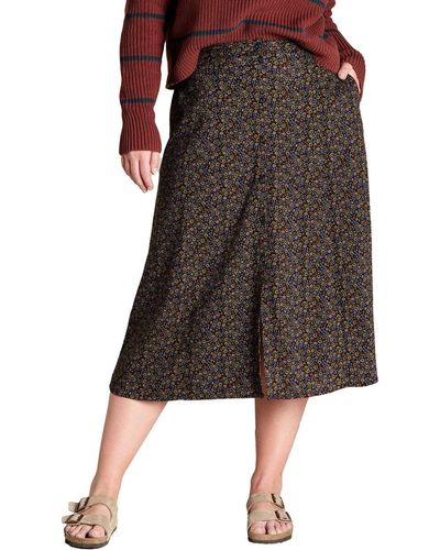 Toad&Co Manzana Pull-On Skirt - Brown