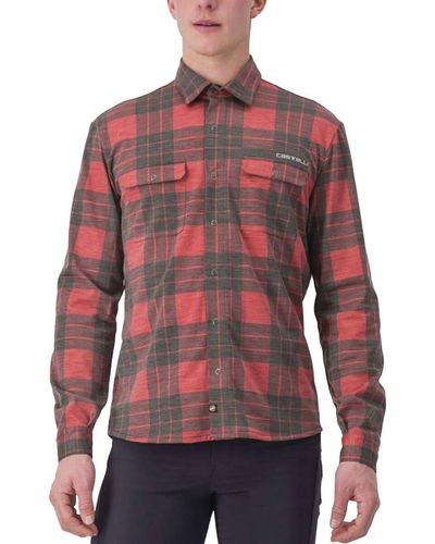 Castelli Unlimited Flannel Shirt - Red