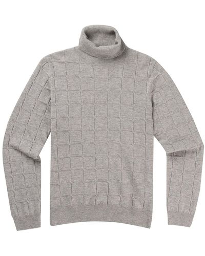 FALKE Roll Neck Square Sweater - Gray
