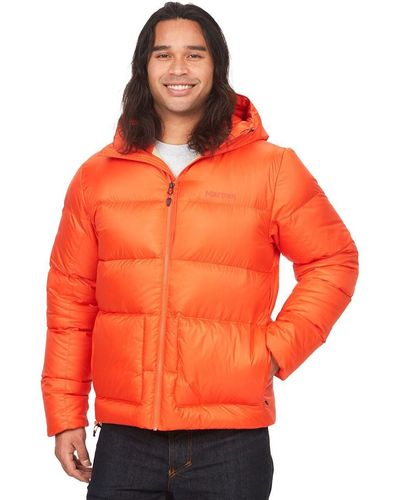 Marmot Guides Down Hooded Jacket - Orange