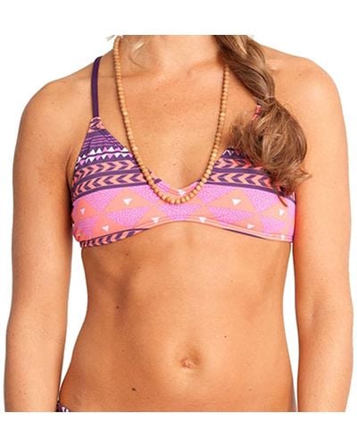 Carve Designs Tamarindo Tie Back Bikini Top - Purple